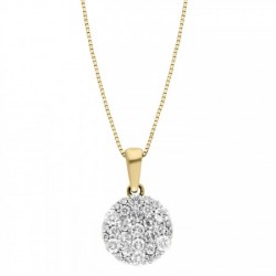 Gargantilla con hermoso dije de diamantes 0.71 ct