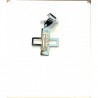 Dije religioso en oro blanco 14K