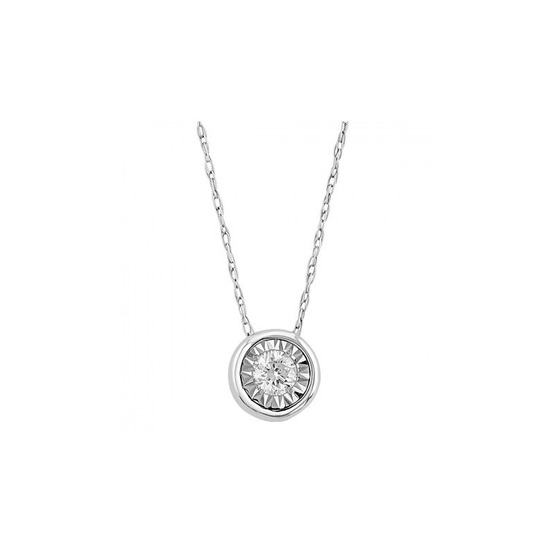 Dije con diamante 0.22 ct