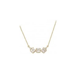 Hermoso collar con Morganitas en 14K