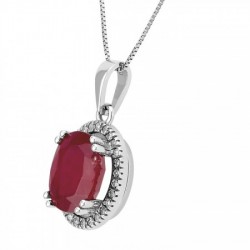 Gargantilla con rubi natural