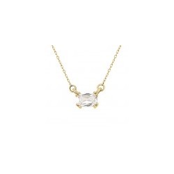Gargantilla con Morganita natural 0.40 ct