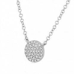 Gargantilla en oro blanco de 14K