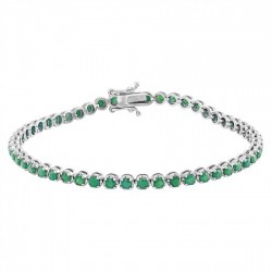 Brazalete de esmeraldas de 2.03 ct