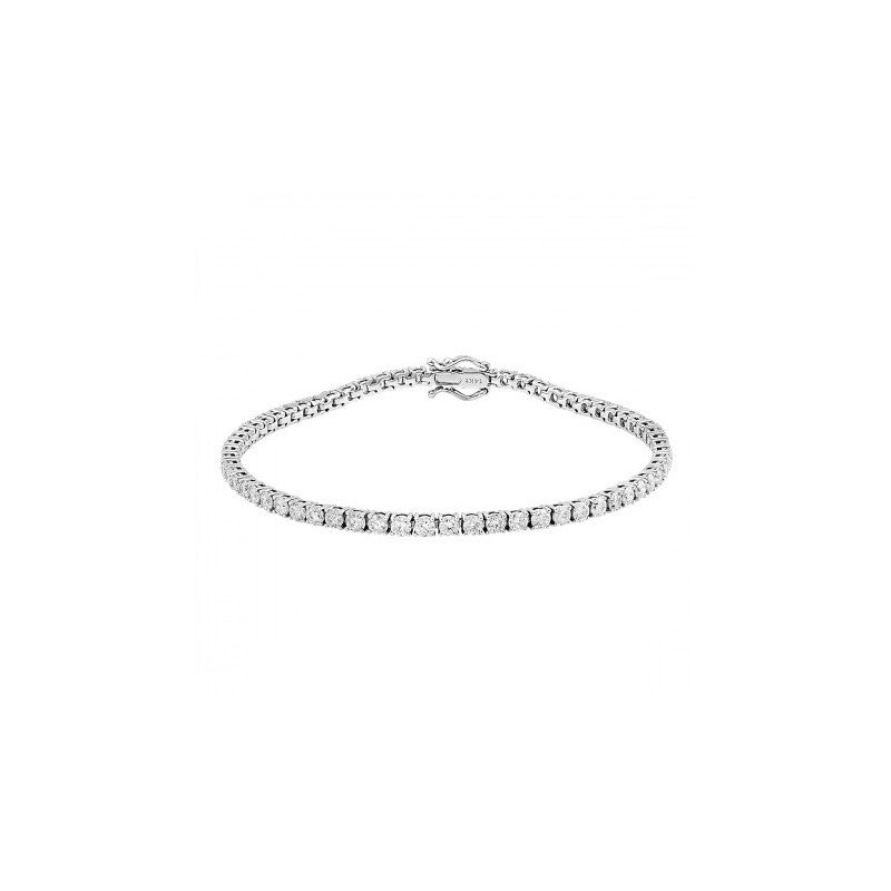 Brazalete de diamantes 14K 7.20 gr