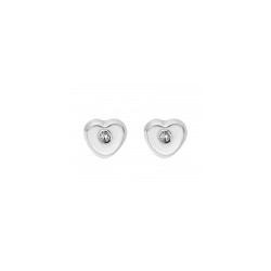 Broqueles en oro blanco de 14K 0.02 ct