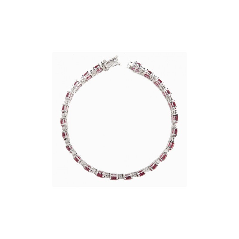 Brazalete en rubí con diamantes