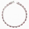 Brazalete en rubí con diamantes