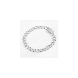 Pulso en oro blanco con diamantes