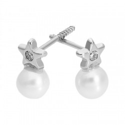 Broqueles para niña de 0.02 ct