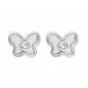 Mariposas para niña de diamantes 0.02 ct de 14K
