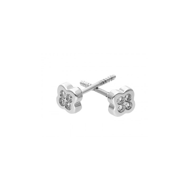 Broqueles para bebé de diamantes 0.04 ct en 14K