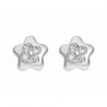 Aretes "Estrellita" de 14K con diamantes 0.04 ct