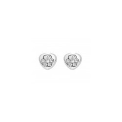 Broqueles de corazón de 0.07 ct