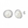 Aretes con perla natural