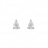 Aretes con diamante corte pera 14k