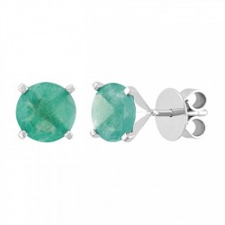 Aretes de Emeraldas naturales en 14K