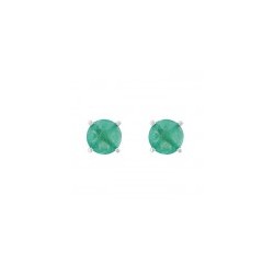 Aretes de Emeraldas naturales en 14K