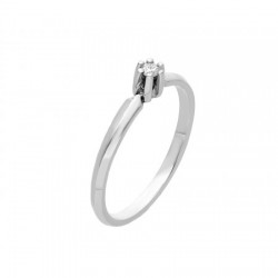 Anillo solitario con diamante de 0.04 CT