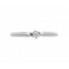 Anillo solitario con diamante de 0.04 CT