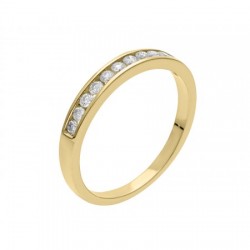 Churumbela en Oro amarillo de 14K con diamantes de 0.10 ct