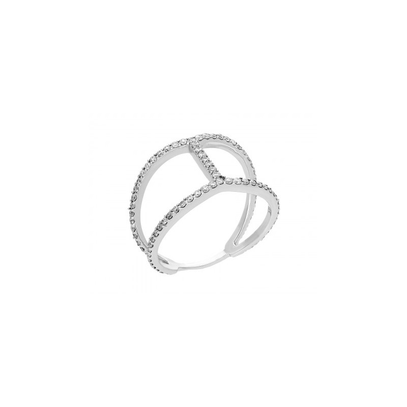 Anillo de diseño en 14K con diamantes 0.62 ct