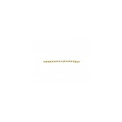 Fina churumbela de diamantes en oro amarillo de 0.80 gr