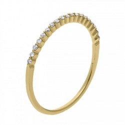 Fina churumbela en oro amarillo de 14K 0.12 ct