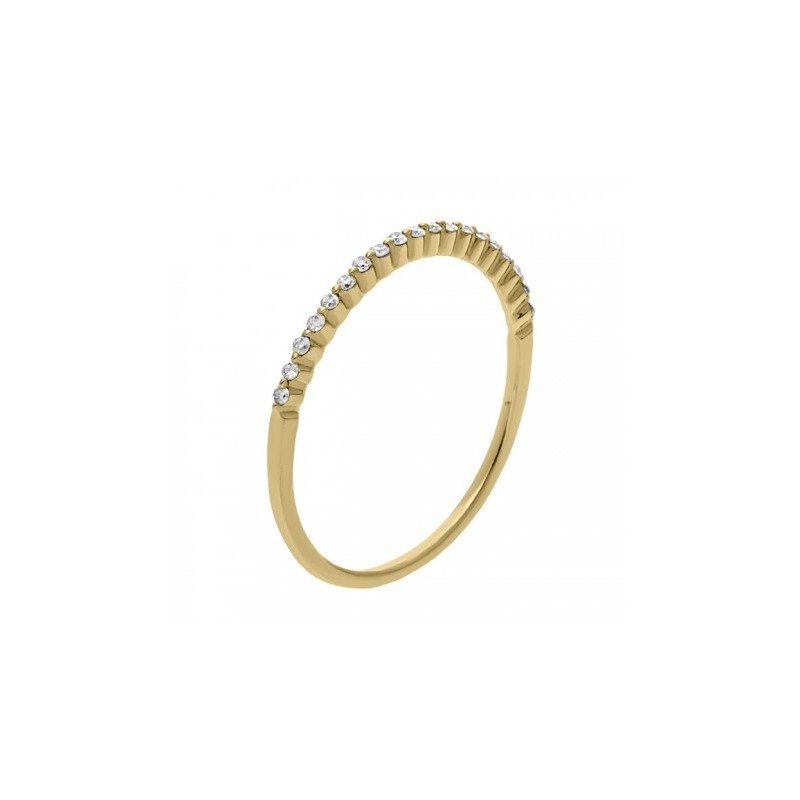 Fina churumbela en oro amarillo de 14K 0.12 ct