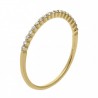 Fina churumbela en oro amarillo de 14K 0.12 ct
