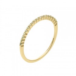 Churumbela en Oro amarillo de diamantes 0.12 ct