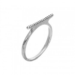 Anillo de diamantes en oro negro de 0.07 ct