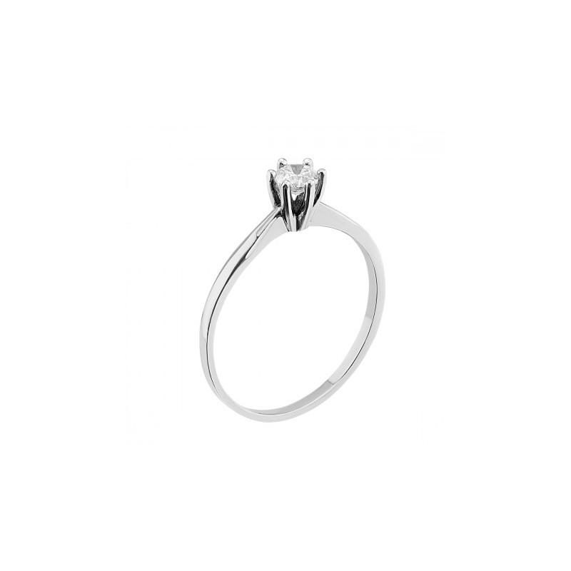 Anillo Solitario 14K 1.3 gr de 0.23 ct