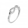 Anillo Fancy en Oro blanco "Infinito"