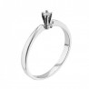 Anillo Solitario en 14K 1.53 gr