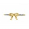 Anillo "moño" de diamantes 0.07 ct