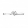 Solitario "Dafne" en 14K 1.7 gr 0.20 ct