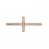 Anillo en oro rosa con un delicado diseño de cruz en 14K