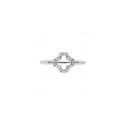 Hermoso anillo en diamantes 14K 0.16 ct