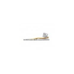 Anillo Fancy diseño flor en 14K