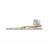 Anillo Fancy diseño flor en 14K