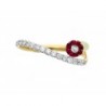 Anillo Fancy "Amapola" en 14K