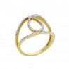 Anillo Fancy en Oro Amarillo de enlaces perfectos en 14K