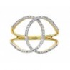 Anillo Fancy en Oro Amarillo de enlaces perfectos en 14K