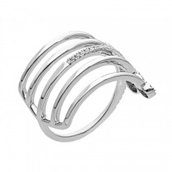 Anillo de combinaciones inusuales de diamantes 0.26 ct