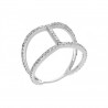 Anillo Fancy en Oro blanco en tendencia de 0.62 ct