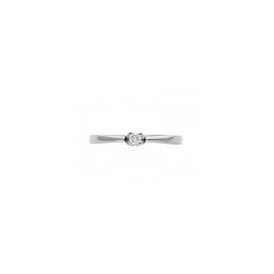 Anillo de solitario en 14K con 0.05 ct