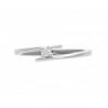 Anillo solitario en Oro blanco con 0.04 ct