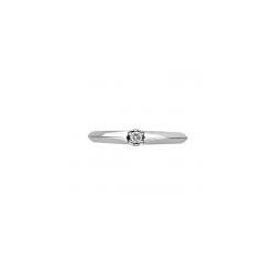 Anillo solitario de 14K 0.05 ct