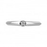 Anillo solitario de 14K 0.05 ct